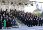 Reprezentanci najwyższych władz państwowych podczas uroczystości upamiętnienia 80 Rocznicy Wybuchu II Wojny Światowej