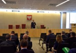 Otwarcie konferencji dotyczącej nowych regulacji prawnych w zakresie uszczelniania poboru podatków dochodowych przez Prezesa Izby Finansowej Jana Rudowskiego