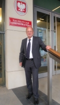 Sędzia 1. Senatu ds. Służb Zbrojnych Federalnego Sądu Administracyjnego w Lipsku dr Stefan Langer podczas stażu w Naczelnym Sądzie Administracyjnym 
