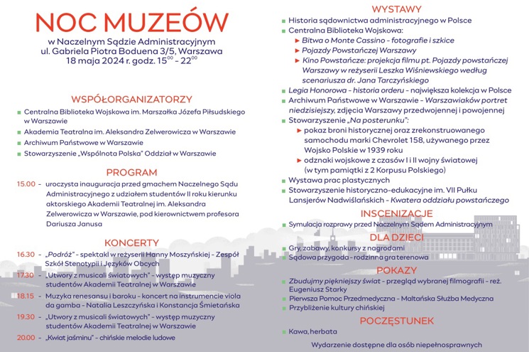 Noc Muzeów w NSA - 2024